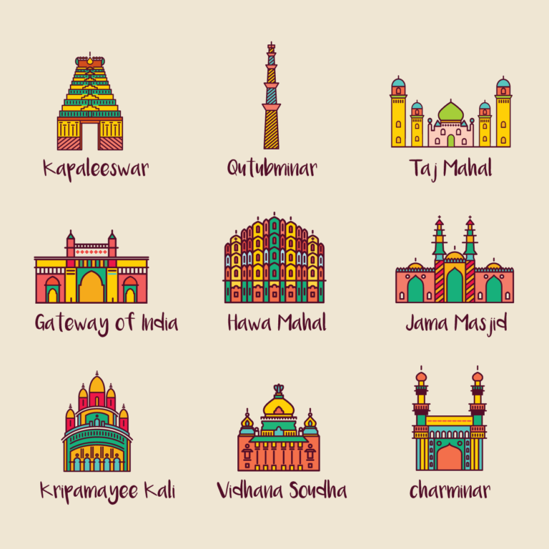 Best tourist spots in India (Illustration)